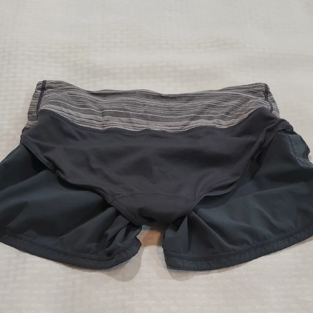 lululemon athletica Black Shorts with Heather Gray Waistband - Picture 7 of 11